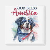 Patriotic Dog-Bernese Magnet (Vorne)