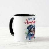 Patriotic Dog-Bernese Tasse (Vorderseite Links)