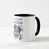 Patriotic Dog-Bernese Tasse (VorderseiteRechts)