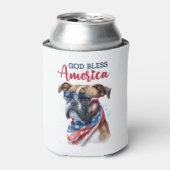 Patriotic Dog-Boxer Dosenkühler (Kanne Vorderseite)