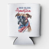 Patriotic Dog-Boxer Dosenkühler (Vorderseite)