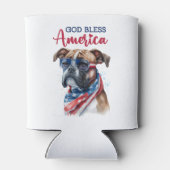 Patriotic Dog-Boxer Dosenkühler (Rückseite)