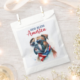 Patriotic Dog-Boxer Geschenktütchen
