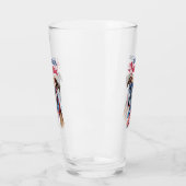Patriotic Dog-Boxer Glas (Links)