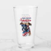 Patriotic Dog-Boxer Glas (Vorderseite)