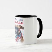 Patriotic Dog-Boxer Tasse (VorderseiteRechts)