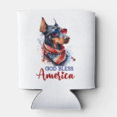 Patriotic Dog - Doberman Dosenkühler (Rückseite)