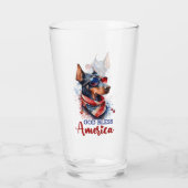 Patriotic Dog - Doberman Glas (Rückseite)