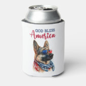 Patriotic Dog-German Shepherd Dosenkühler (Kanne Rückseite)