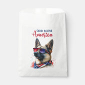 Patriotic Dog-German Shepherd Geschenktütchen (Vorderseite)