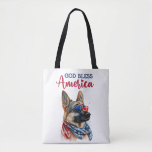 Patriotic Dog-German Shepherd Tasche