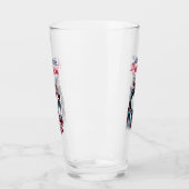 Patriotic Dog-Husky Glas (Links)
