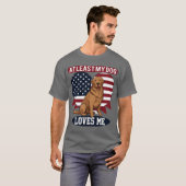 Patriotic Dog Lover T - Shirt (Vorne ganz)