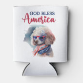 Patriotic Dog-Poodle Dosenkühler (Vorderseite)
