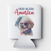 Patriotic Dog-Poodle Dosenkühler (Rückseite)