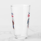 Patriotic Dog-Poodle Glas (Links)