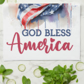 Patriotic Dog-Rottweiler Geschirrtuch (Gefaltet)