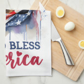 Patriotic Dog-Rottweiler Geschirrtuch (Viertel Falte)