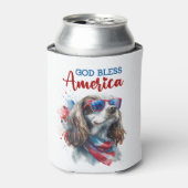 Patriotic Dog-Spaniel Dosenkühler (Kanne Vorderseite)