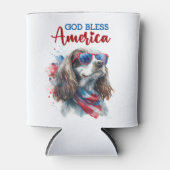 Patriotic Dog-Spaniel Dosenkühler (Vorderseite)