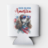 Patriotic Dog-Spaniel Dosenkühler (Rückseite)