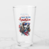 Patriotic Dog-Spaniel Glas (Rückseite)