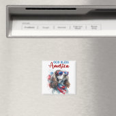 Patriotic Dog-Spaniel Magnet (In Situ (Geschirrspüler))