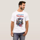 Patriotic Dog-Spaniel T-Shirt (Vorne ganz)