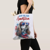 Patriotic Dog-Spaniel Tasche (Von Nahem)