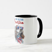 Patriotic Dog-Spaniel Tasse (VorderseiteRechts)