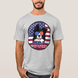 Patriotic Dog USA  T-Shirt