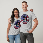 Patriotic Dog USA  T-Shirt (Unisex)