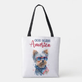 Patriotic Dog-Yorkie Tasche (Rückseite)