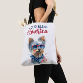 Patriotic Dog-Yorkie Tasche (Von Nahem)
