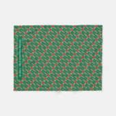 Patriotic DOMINICA FLAG Anpassbare Scriptur Fleecedecke (Vorderseite (Horizontal))