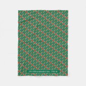 Patriotic DOMINICA FLAG Anpassbare Scriptur Fleecedecke (Vorderseite)