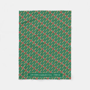 Patriotic DOMINICA FLAG Anpassbare Scriptur Fleecedecke