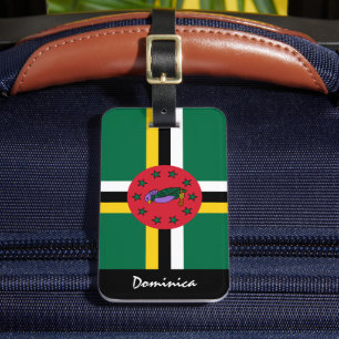 Patriotic Dominica Gepäckmarken, Dominica Flag Gepäckanhänger