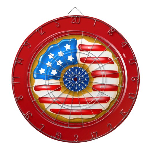 Patriotic Donut Dartboard Dartscheibe (vorne)
