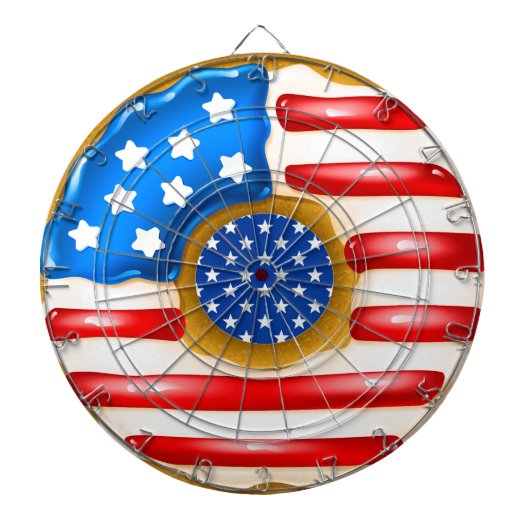 Patriotic Donut Dartboard Dartscheibe (vorne)