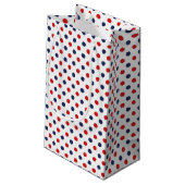 Patriotic Dots Gift Bag Kleine Geschenktüte (Rückseite Schrägansicht)