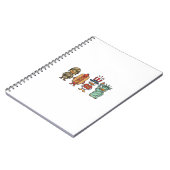 Patriotic Duck and Hot Dog Vintage Vector Shirt_1 Notizblock (Linke Seite)