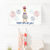 Patriotic Duck Happy 4. Juli Banner (Insitu)