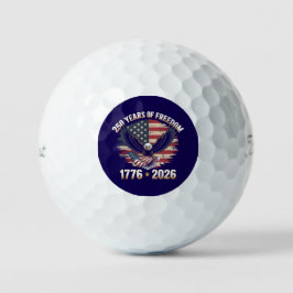 Patriotic Eagle 250 Years of Freedom  Golfball