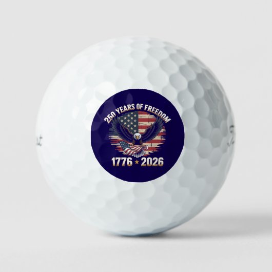 Patriotic Eagle 250 Years of Freedom Golfball (Vorderseite)