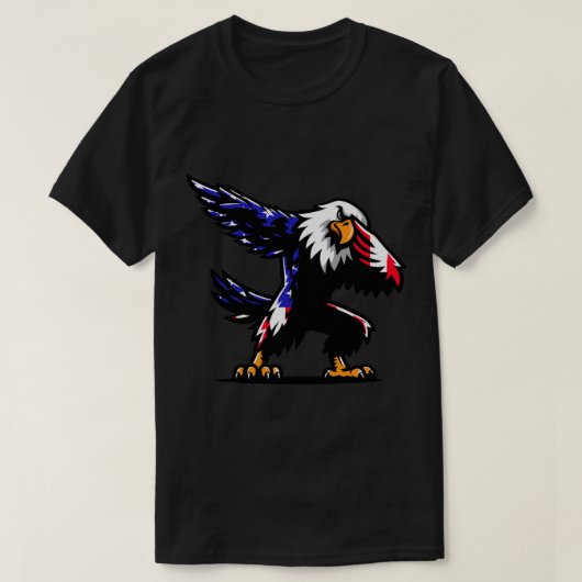 Patriotic Eagle 4. Juli USA Celebration Men's T-Shirt (Design vorne)