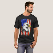 Patriotic Eagle 4. Juli USA Flag 1 T-Shirt (Vorne ganz)