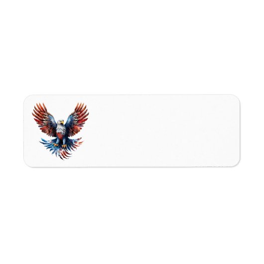 Patriotic Eagle Address Labels (Vorne)