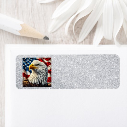 Patriotic Eagle Address Labels (Insitu)