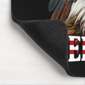 Patriotic Eagle American Flag 4. Juli Merica 1 Mousepad (Ecke)